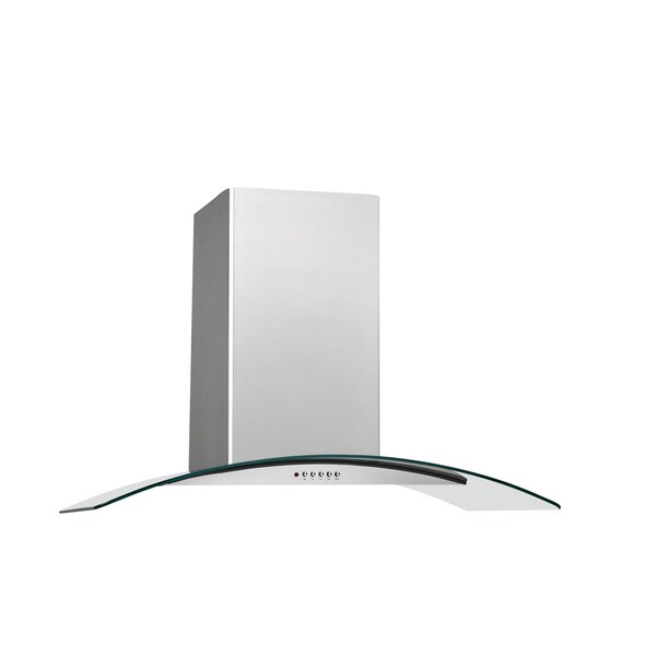 Frigidaire 42-inch Glass Island Range Hood with 3 Speeds and 400 CFM Centrifugal Blower FHPC4260LS - main